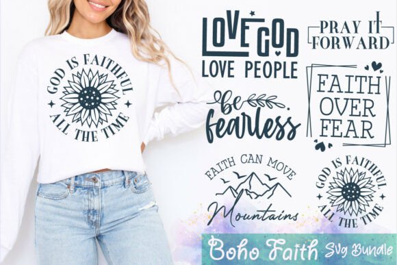 Boho Faith SVG Bundle: Graphics for Crafts & Creative Brands