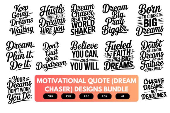 Dream Chaser SVG Bundle: Graphics for Crafts & Local Branding
