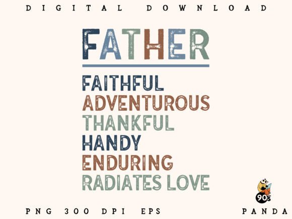 Faithful Cool Happy Dad Tee Graphics for Crafts