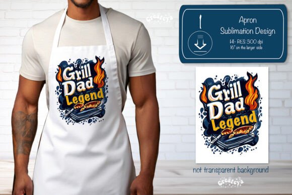Funny Dad Quotes BBQ Grill Apron Quote Graphics for Crafts