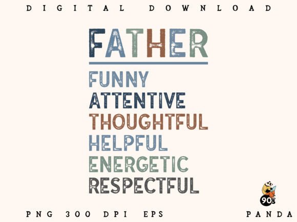 Funny Kind Active Father Tee Graphics for Crafts Brands