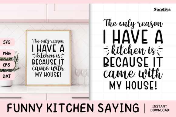 Funny Kitchen Saying SVG 8: Graphics for Crafts & Joyful Branding