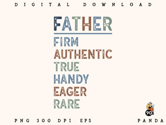 Honest Simple Strong Father Graphics for Crafts
