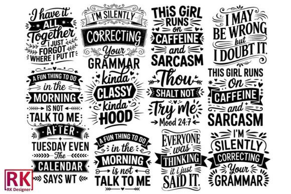 😏 Sarcastic SVG Bundle: Graphics for Crafts-Driven Brands
