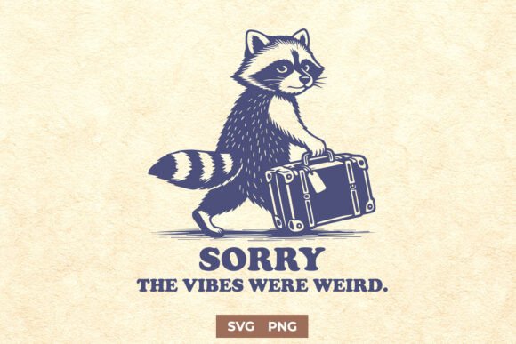 Sorry the Vibes Were Weird Raccoon SVG: Crafts & Graphics Review