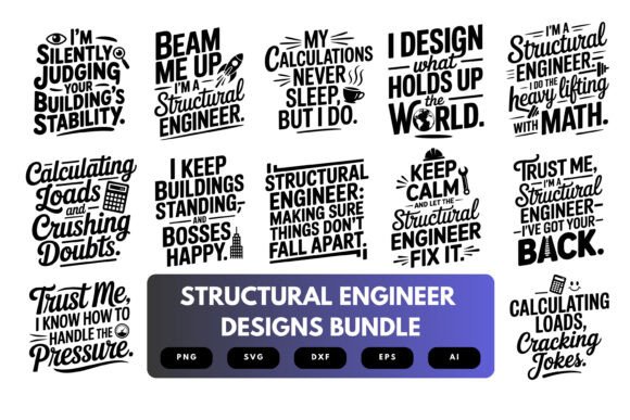 Structural Engineer SVG Bundle: Graphics for Crafts & Engineering Brands