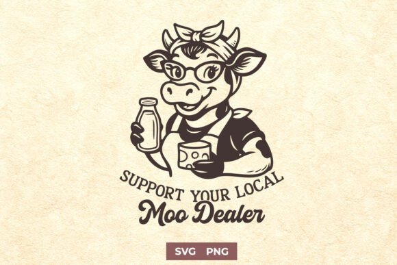 Support Your Local Moo Dealer SVG PNG: Crafts & Graphics for Real Branding