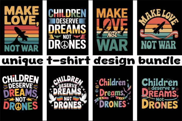 Unique Anti-War & Peace Quote T-Shirt Graphics